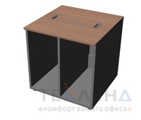 Проектная мебель для офиса премиум класса Центральная опорная тумба с отделениями под два СБ