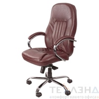 Кресло для руководителя зеленое Nevada T2 Steel Chrome