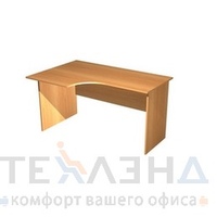 Офисный стол маленький Стол эргономичный правый